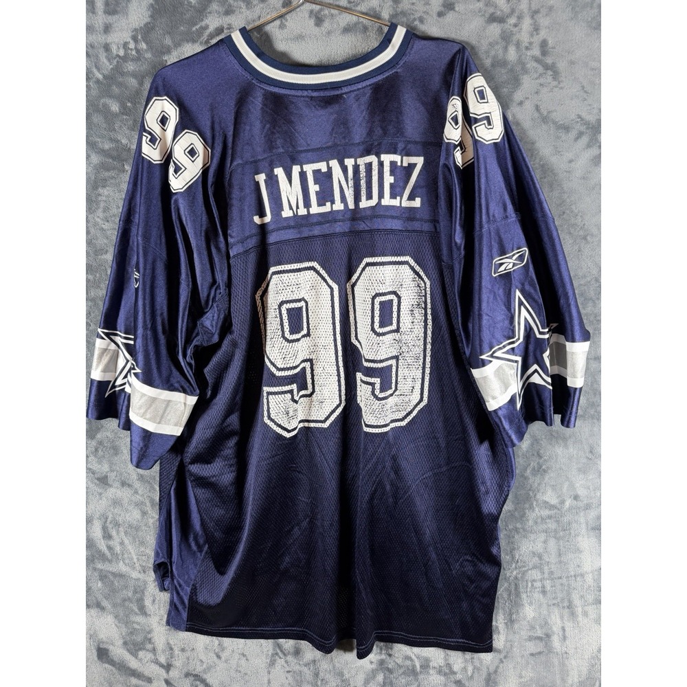 Dallas Cowboys #99 Custom Jersey 3XL Blue Reebok NFL Equipment Vintage